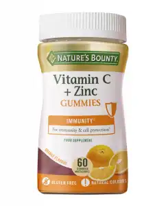 Nature's Bounty - 61 Gummies Vitamina C + Zinc