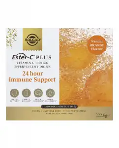 SOLGAR - 21 Sobres Ester-C® Plus Vitamina C Efervescente 1000 Mg