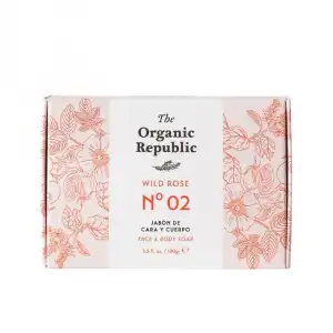 The Organic Republic  Jabón Sólido Rosa Mosqueta, 100 gr